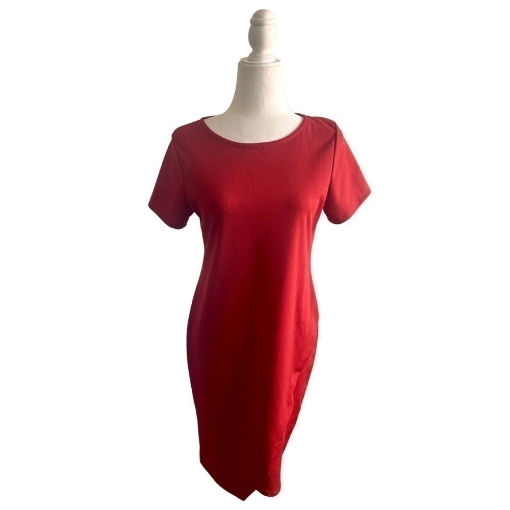 PinkBlush Women’s Red Bodycon Dress - Size Medium, Short Sleeve, NWT